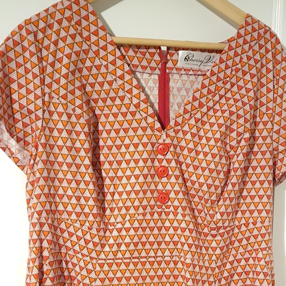 Cherry Velvet Vanessa Dress Cross My Heart - Picture 2 of 4